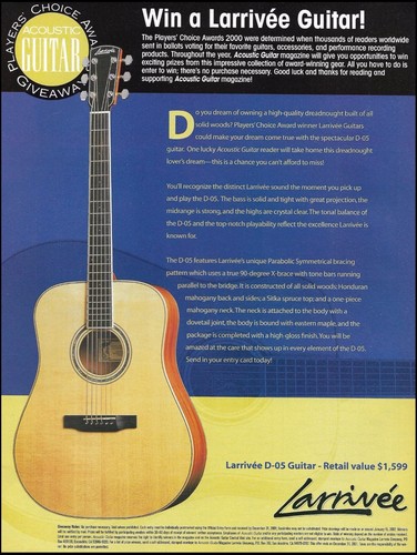 Larrivee modello chitarra - larrivee,