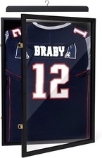 Vetrina in jersey cornice shadow rack box squisita chiudibile a chiave con appendiabiti legno