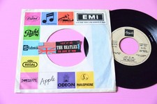 BEATLES 7" LET IT BE JUKE BOX ORIG ITALY 1970 CON RARISSIMO STRIP STICKER !!!!!