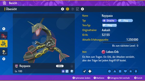Pvp shiny rayquaza 6iv lvl - rayquaza,