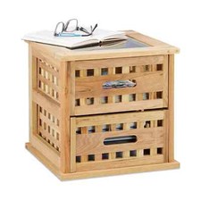 Comodino legno noce - comodino, in