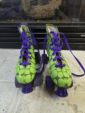 PATTINI A ROTELLE vintage 1990 TMNT Teenage Mutant Ninja Turtles bambini taglia 2