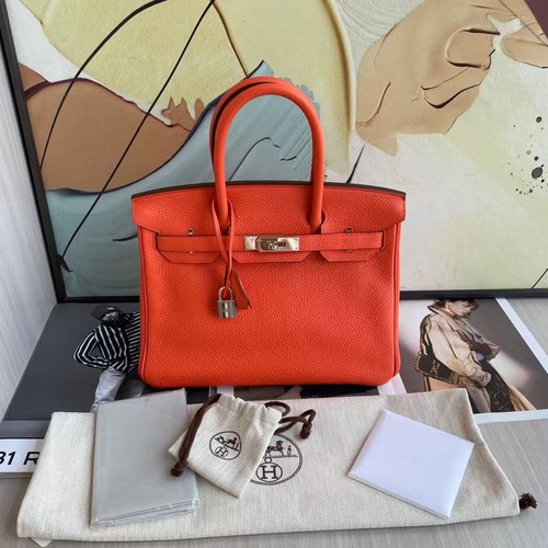 Auth hermès birkin feu - 30,