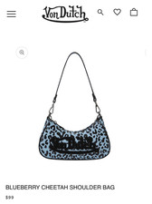 Borsa a tracolla Von Dutch blu