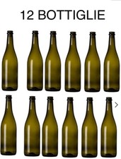 N. 12 BOTTIGLIE IN VETRO EMILIANA SPUMANTE VINO 750 ML (gr. 845 cad.) RESISTENTI