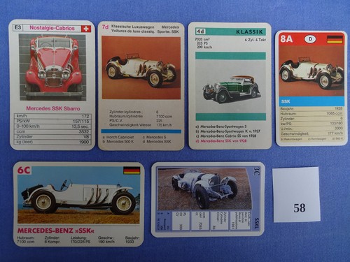 Mercedes ssk sskl - ssk,, cartolina