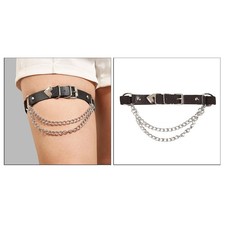 Femmes Lady gothique jambe jarretière cuisse anneaux Rock Clubwear Punk