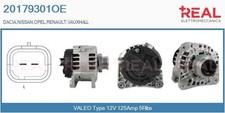 Alternatore 20179301oe real - alternatore,
