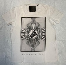 T-shirt maglietta originale Philipp Plein Sexbomb taglia 2XL bianca