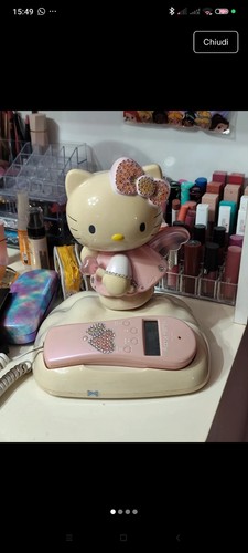 Telefono fisso vintage hello - telefono,