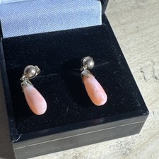 Orecchini goccia corallo