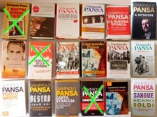 GIAMPAOLO PANSA, libri vari, e altri autori italiani, vendita singola