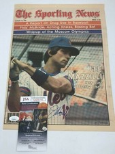 Lee Mazzilli  Autograph Signature JSA Authentic Sporting News NY Mets Mag Cover