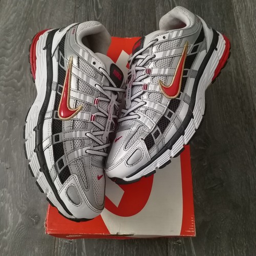 Nike 6000 bianco nero rosso - bianco,