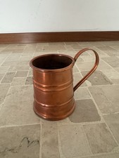 Antica Tazza Boccale Rame Vintage Decorazione Rustica con Manico