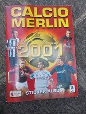  Album calcio merlin 2001 vuoto + 8 FIGURINE 