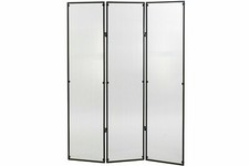 PARAVENTO SEPARE' DIVISORIO IN LEGNO SEPARE' PANNELLO DIVISORE 3 ANTE etnico