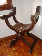 SEDIA STILE SAVONAROLA - legno