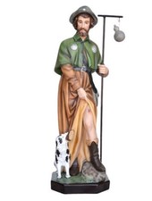 STATUA SAN ROCCO CM 80 IN