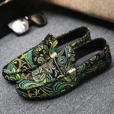 Scarpe casual uomo retrò mocassini moda antiscivolo sneakers stivali guida piatti