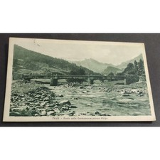 Cartolina Prali - Ponte sulla Germanasca Presso Ghigo