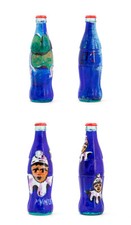 GIANCARLO CAZZANIGA e VINCENTI DIPINTO SU BOTTIGLIE OPERE ARTE CONTEMPORANEA