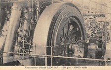 Z026) ALTERNATORE TRIFASE 1200 HP. SOCIETA' DELLE OFFICINE DI AVIGLIANO (CUNEO)