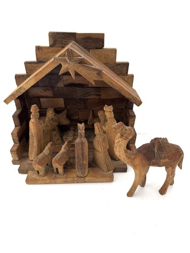 Presepe legno ulivo - in, di