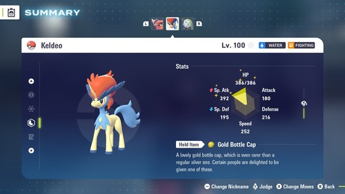 Leggende pokémon a - z-a, keldeo