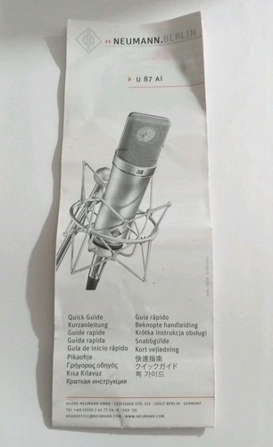 Manuale per microfoni neumann - manuale,
