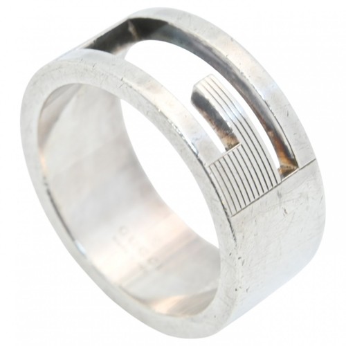Anello argento con - con, logo
