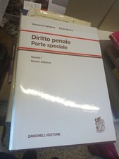 diritto penale parte speciale volume 1 Fiandaca Zanichelli 2007