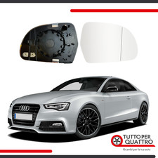 Vetro Specchietto Audi A3,A4/S4, A5/S5 dal 2010, destro,DX, Termico,8K0857536F