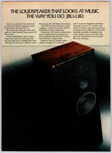 Pubblicità stampa 1978 jbl - pubblicità,
