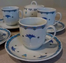 Porcellana Ungherese Alfold 6 Tazzine + Zuccheriera