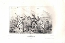 Stampa antica CACCIA AGLI