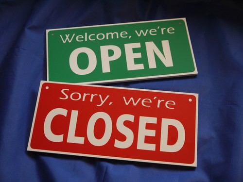 Open closed sign custom - sign,