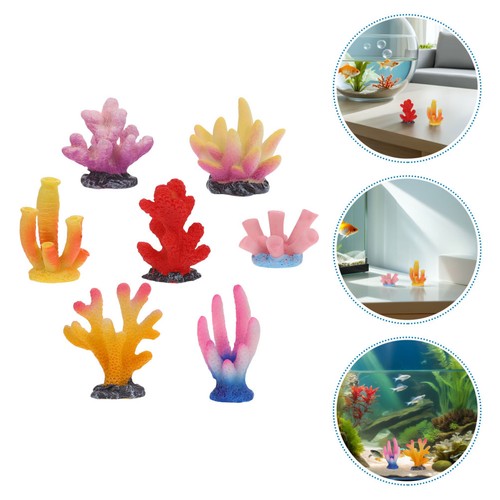 7pcs mini corallo - 7pcs, finto