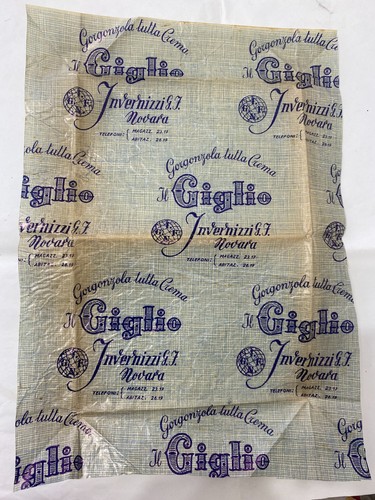 Carta pubblicitaria gorgonzola - carta,