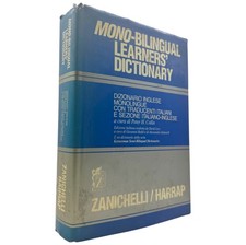 Mono-Bilingual Learners Dictionary Dizionario inglese italiano Zanichelli Harrap