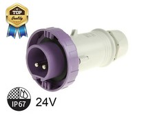 SCAME SPINA VOLANTE 2P 16A 24V COLORE VIOLA 235.1600