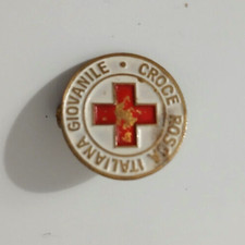 Pin Spilla Croce Rossa Italiana Giovanile 1,5 cm ca Vintage
