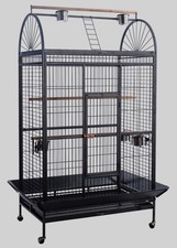 Voliera Gabbia per Pappagalli Dimensioni 118 x 80,5 x 183,5 cm Cod. BE-18 NERA