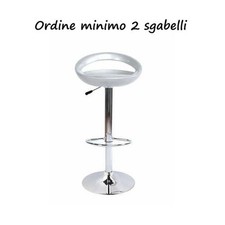 SGABELLO BAR ABS SILVER H104