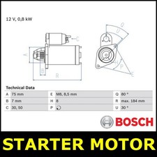 Starter Motor Fits DAEWOO