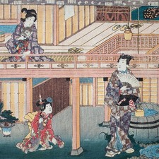 Xilografia a colori Utagawa