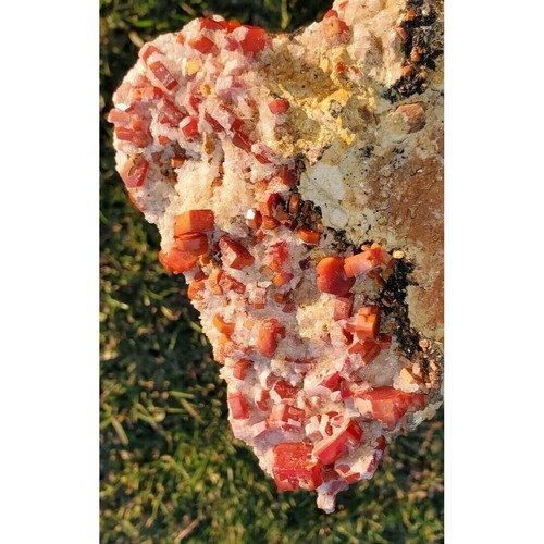 Vanadinite with calcite - a++++,