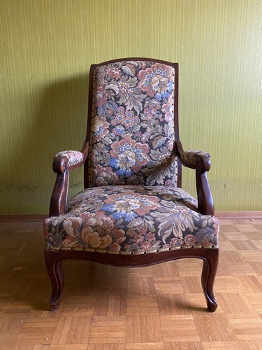 Poltrona luigi filippo - poltrona, noce