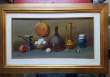 Salvatore Langella (Napoli XX Sec) Spettacolare dipinto affare Vendita No Profit