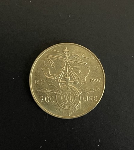 Moneta 200 lire - moneta,